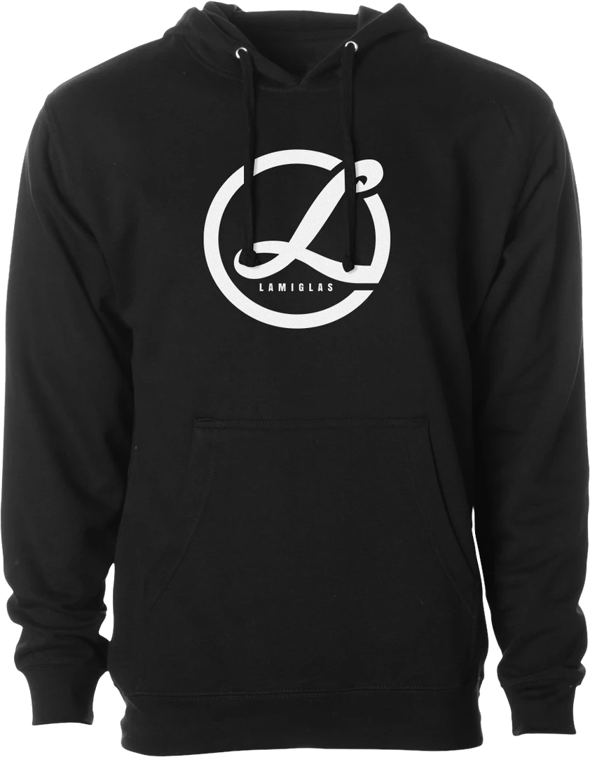 Lamiglas APPAREL & GEAR Lami Standard Unisex Midweight Hoodie Black 3 Lamiglas APPAREL & GEAR Lami Standard Unisex Midweight Hoodie Black