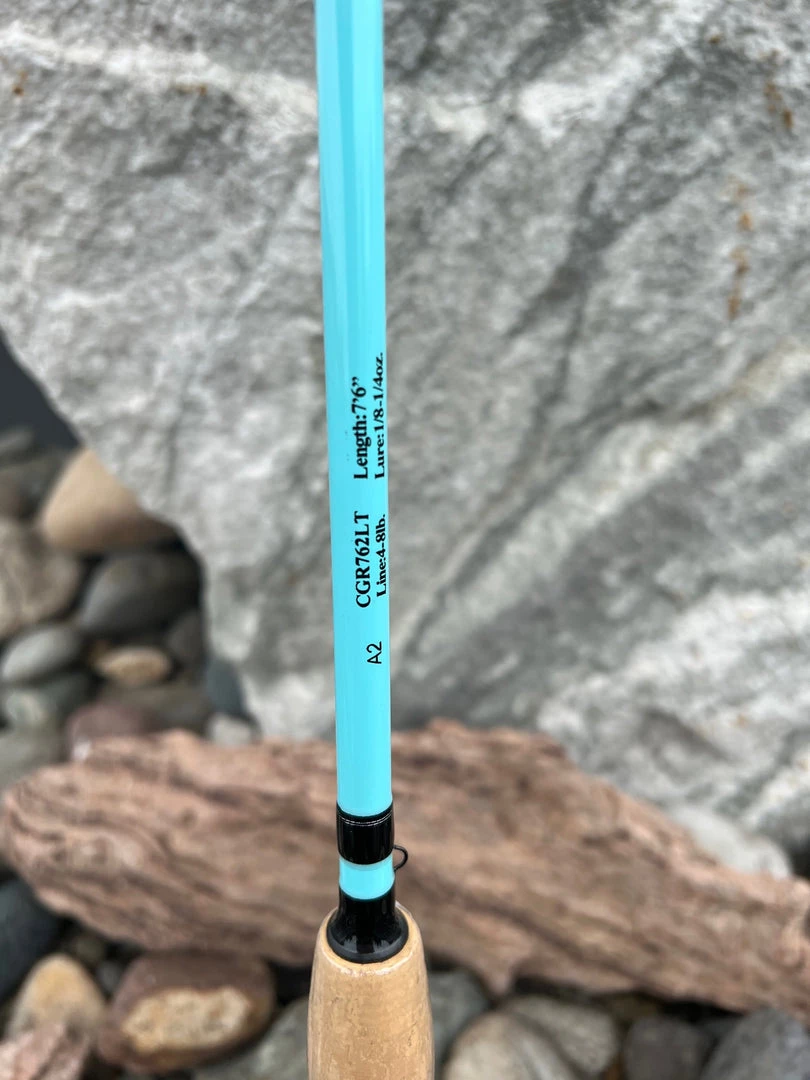 Lamiglas CGR 762 LT | 7'6" Kokanee & Trout Trolling Rod (Teal Color Rod) 6 Lamiglas CGR 762 LT | 7'6" Kokanee & Trout Trolling Rod (Teal Color Rod)