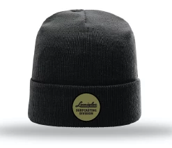 Lamiglas Black Wool Beanie W/ Olive Surfcasting Division Patch