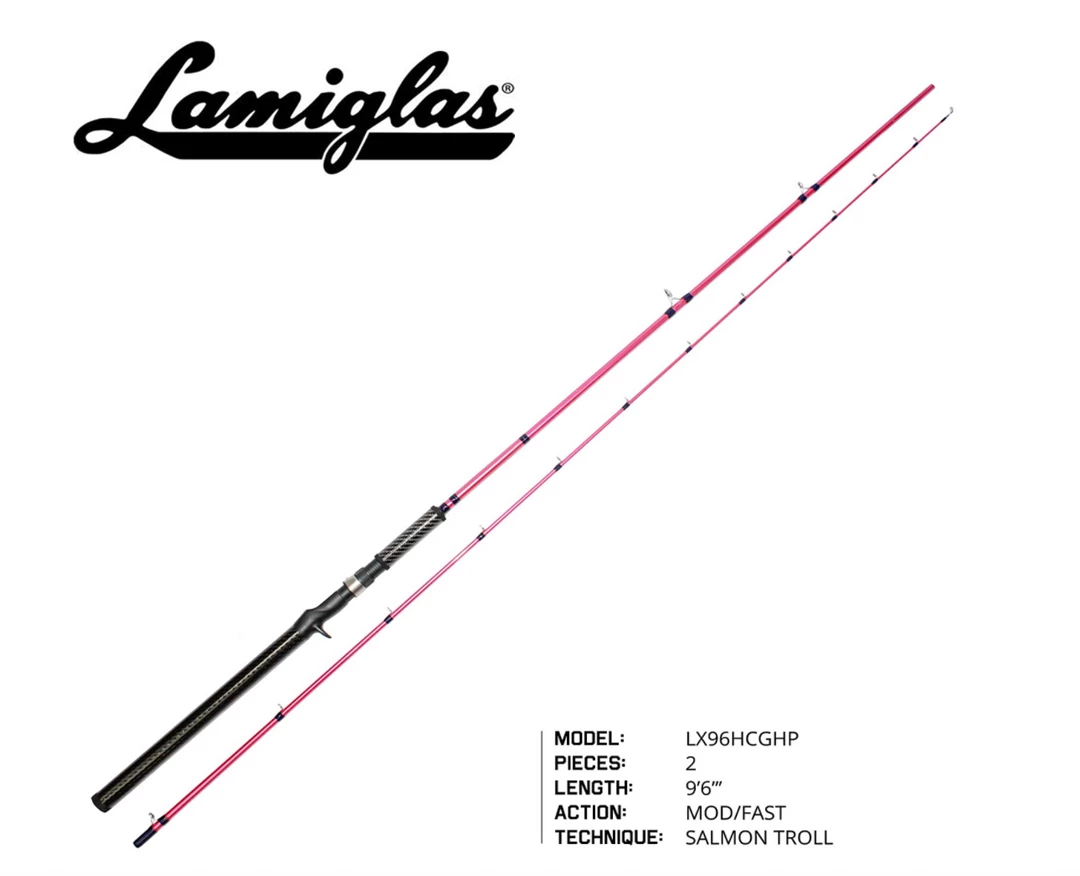 Lamiglas LX 90 MHSGHP | X11 Pink 9'0" 10-20lb (Salmon/Steelhead/Saltwater Spinning Rod) 3 Lamiglas LX 90 MHSGHP | X11 Pink 9'0" 10-20lb (Salmon/Steelhead/Saltwater Spinning Rod)