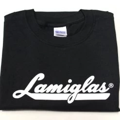APPAREL & GEAR Lamiglas Black W/ White Logo T-Shirt